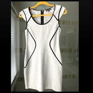 Express grey dress - business casual, perfect condition and cute office outfit